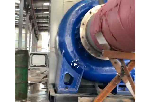 海口磊落维保服务有限公司流量5100立方大型柴油机混流泵机组测试中